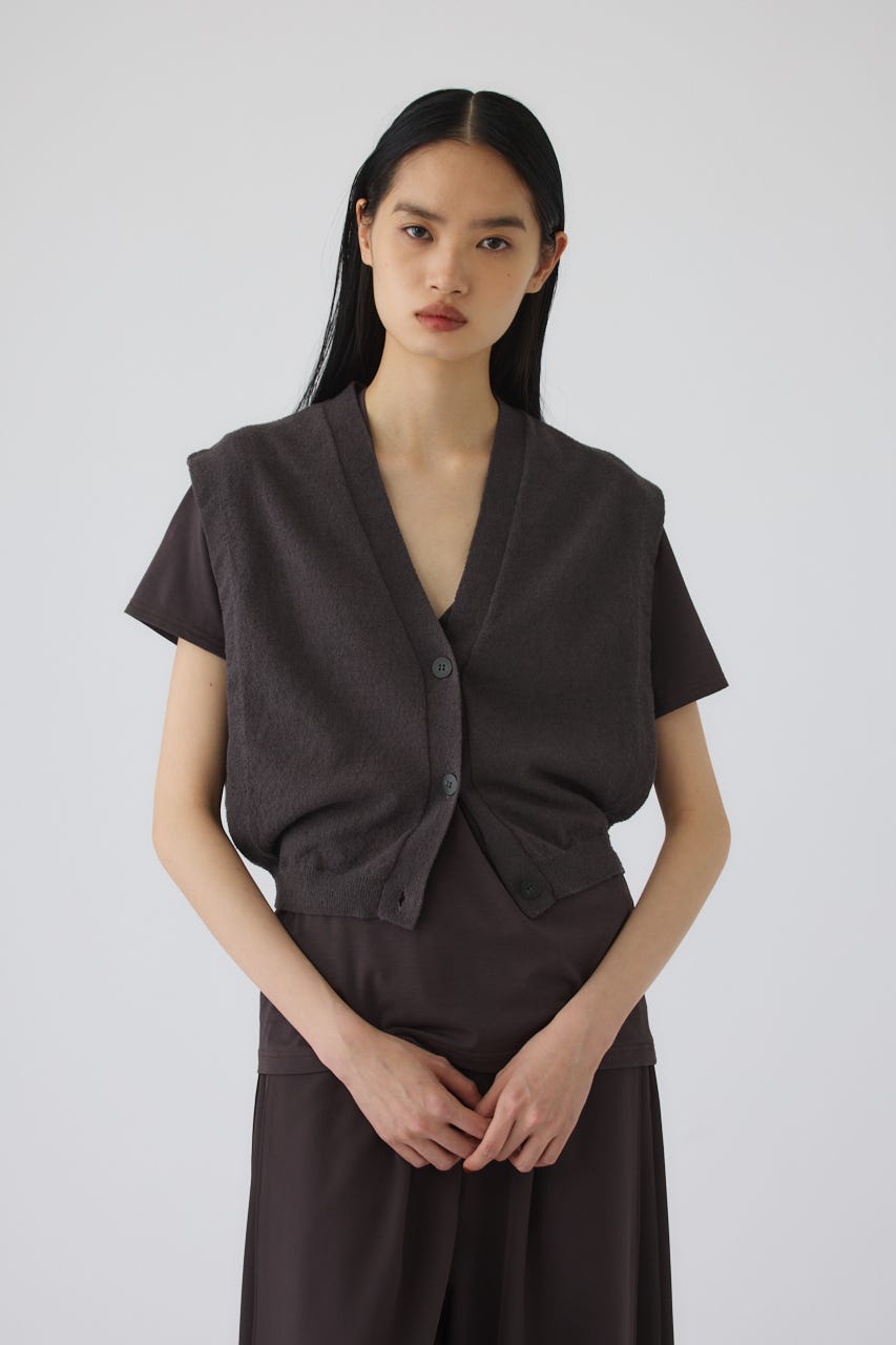 6/17- order start Compact knit vest GRY FREE