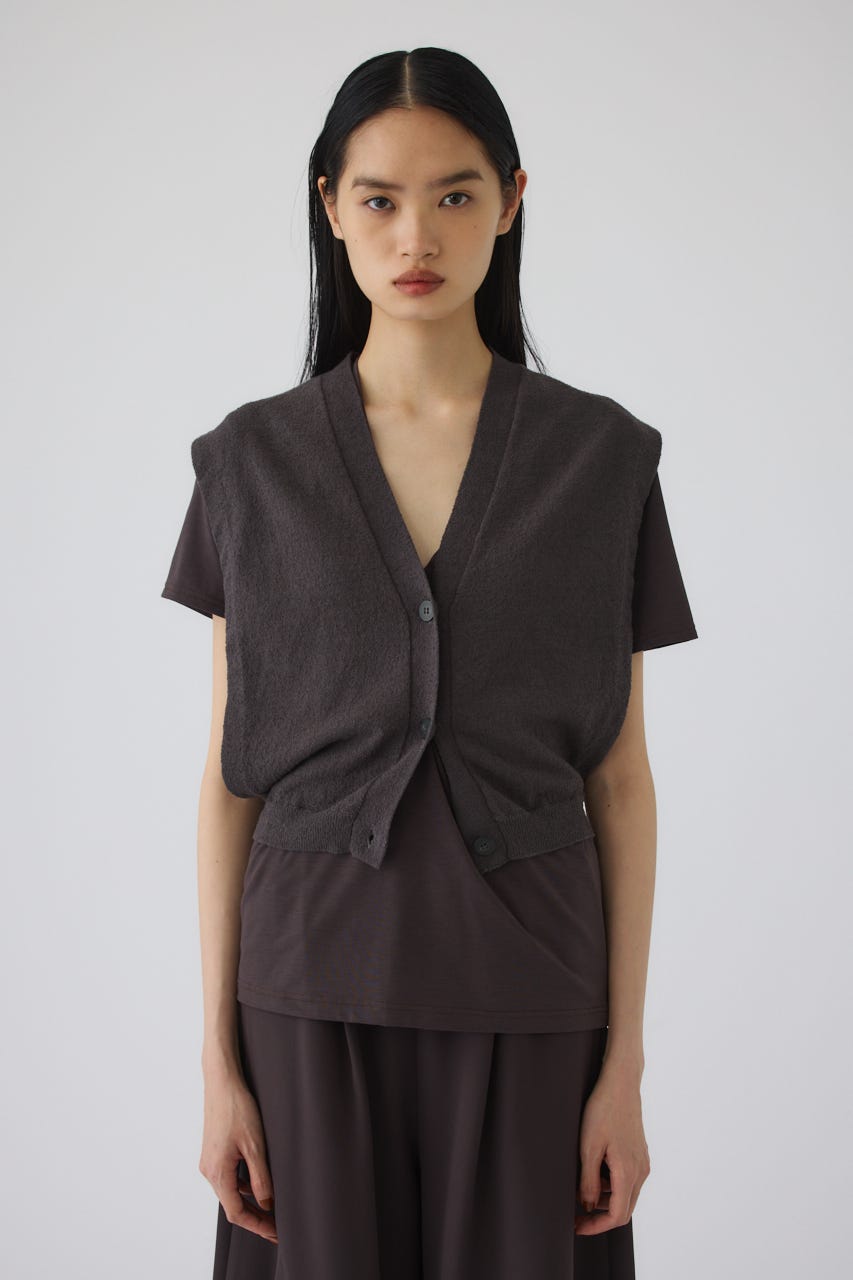6/17- order start Compact knit vest GRY FREE