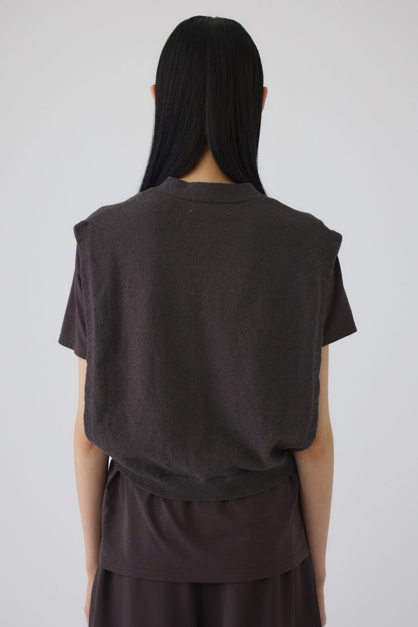 6/17- order start Compact knit vest GRY FREE