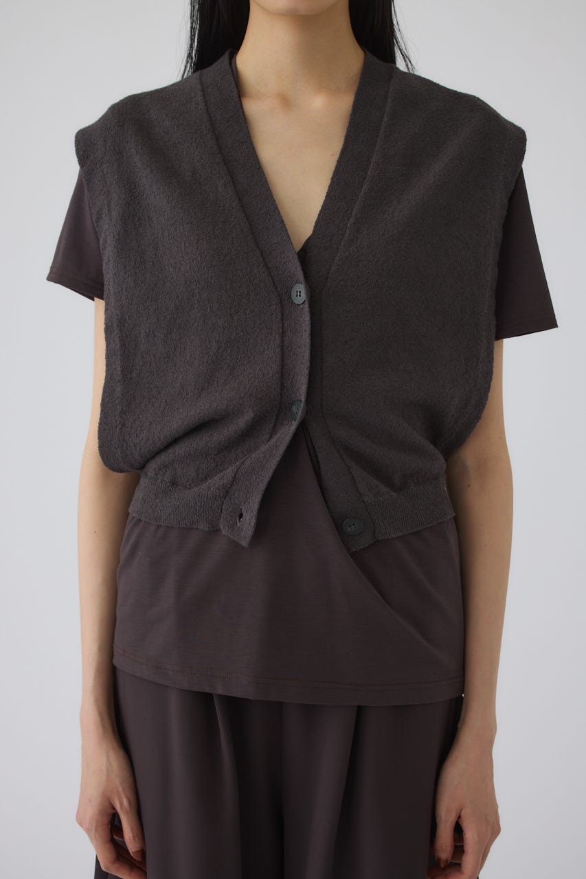 6/17- order start Compact knit vest GRY FREE
