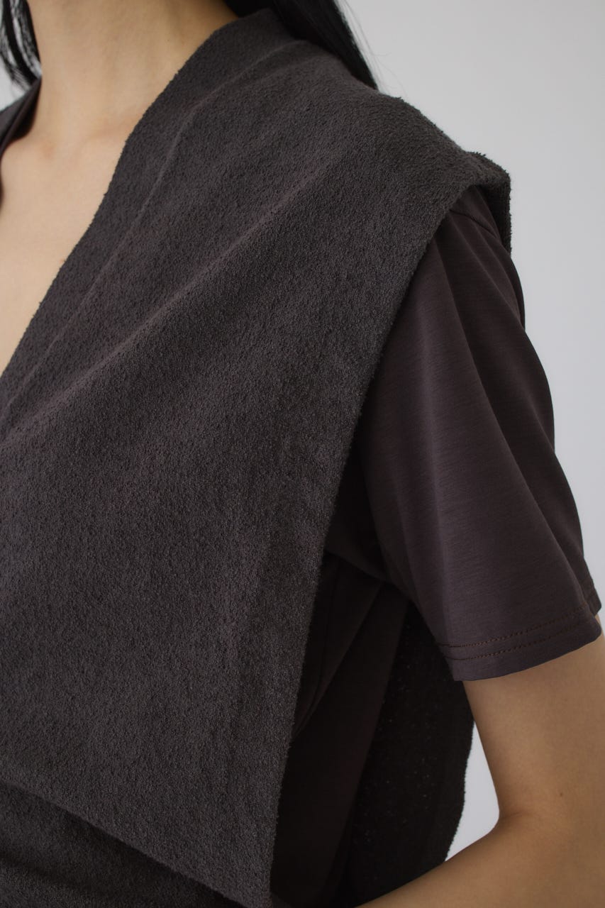 6/17- order start Compact knit vest GRY FREE