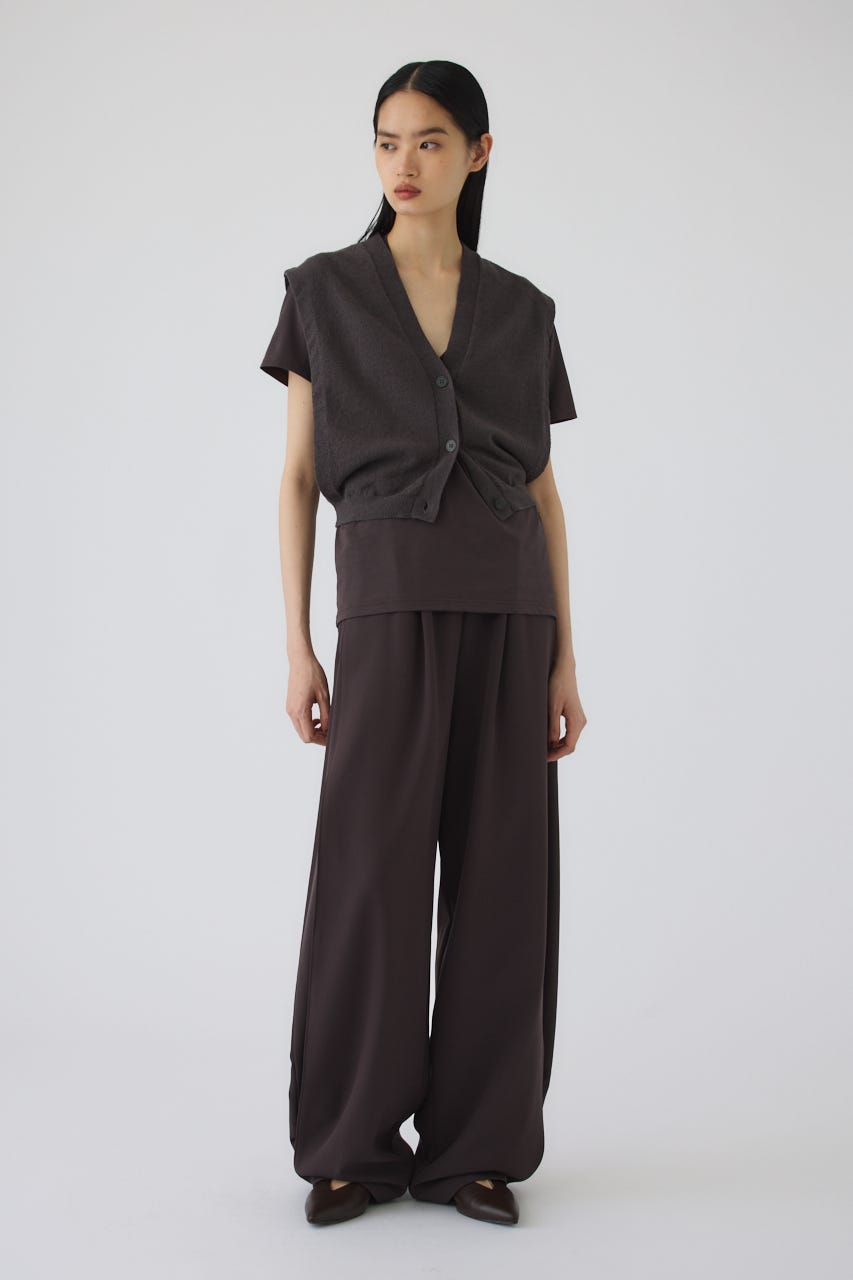 6/17- order start Compact knit vest GRY FREE