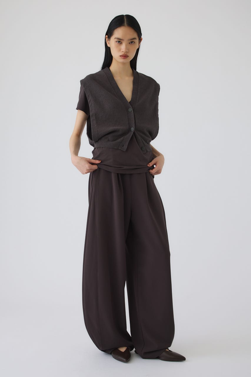 6/17- order start Compact knit vest GRY FREE