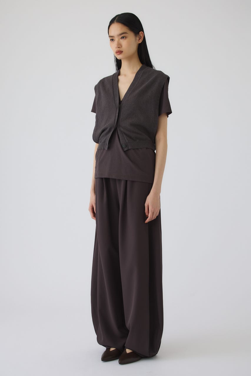 6/17- order start Compact knit vest GRY FREE