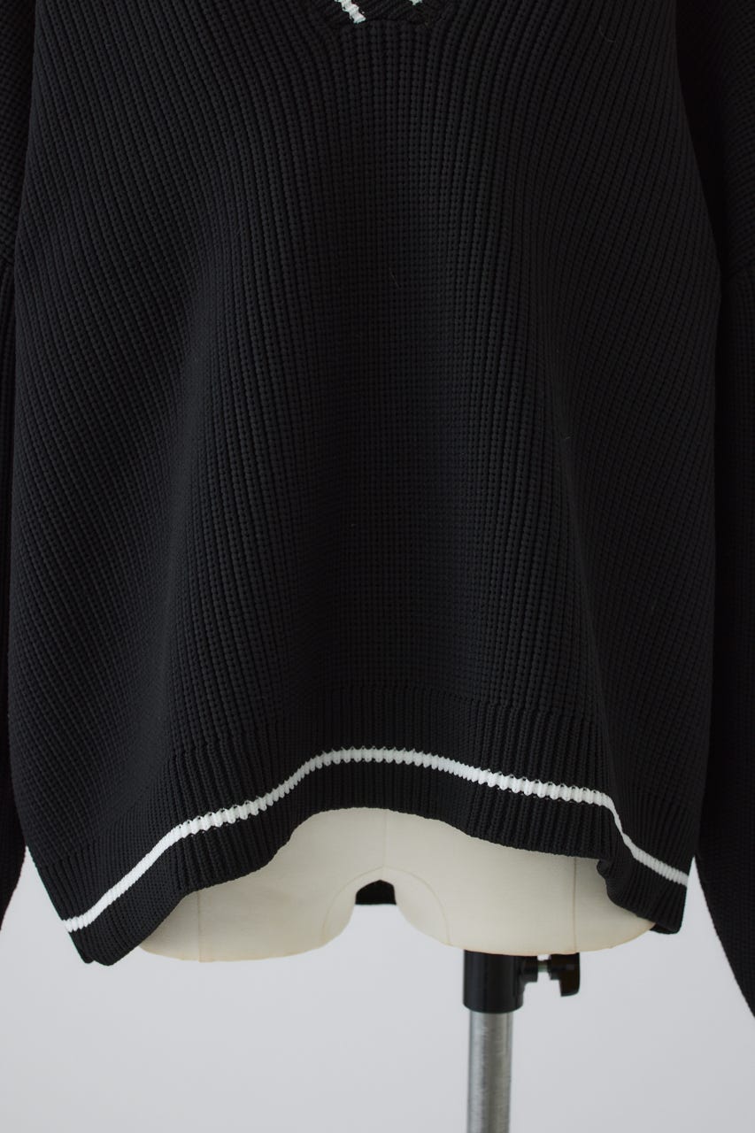 New trad knit tops BLK FREE