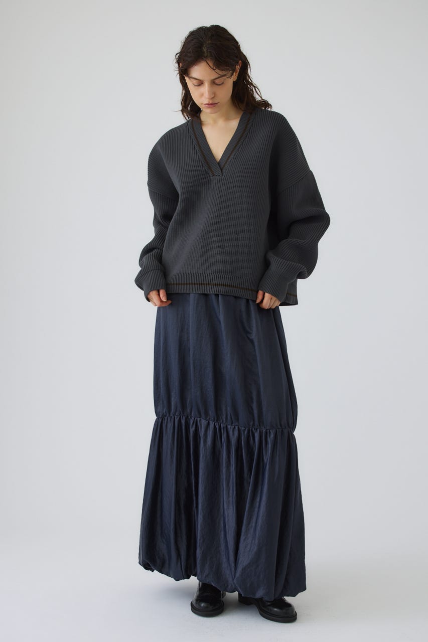 New trad knit tops GRY FREE