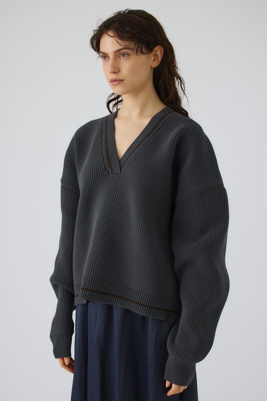New trad knit tops GRY FREE