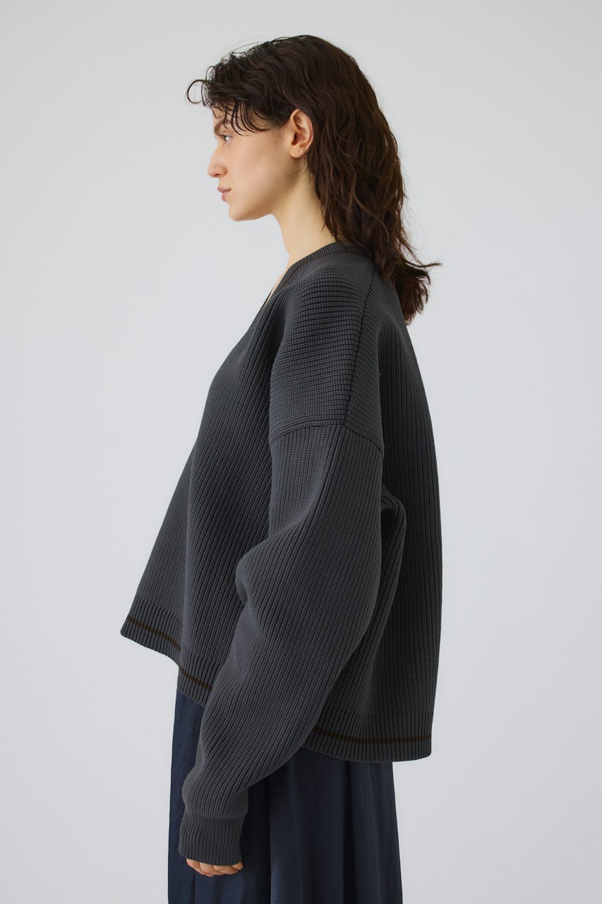 New trad knit tops GRY FREE
