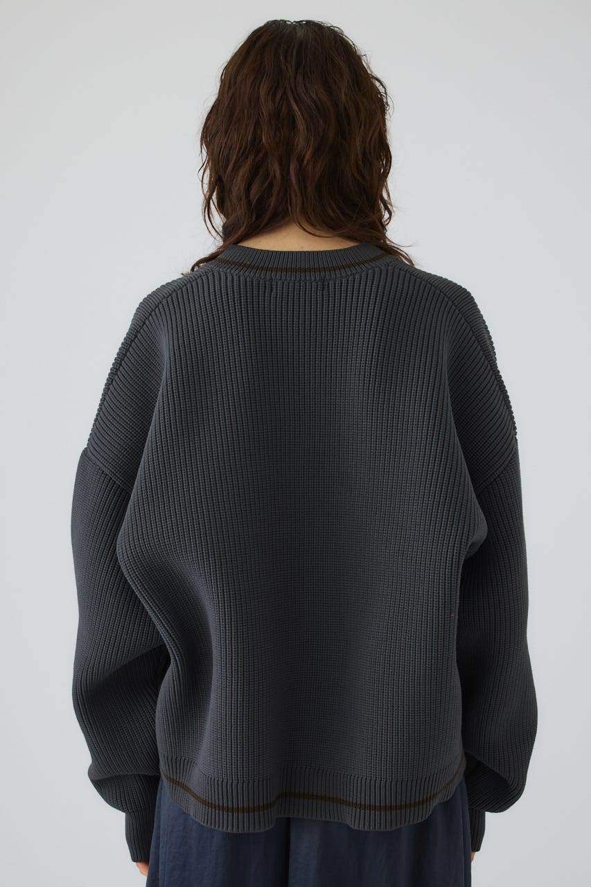 New trad knit tops GRY FREE