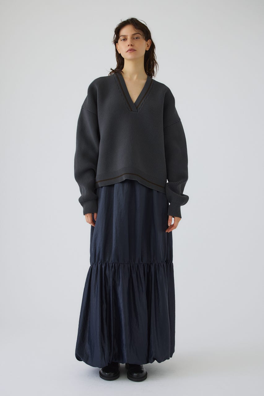 New trad knit tops GRY FREE