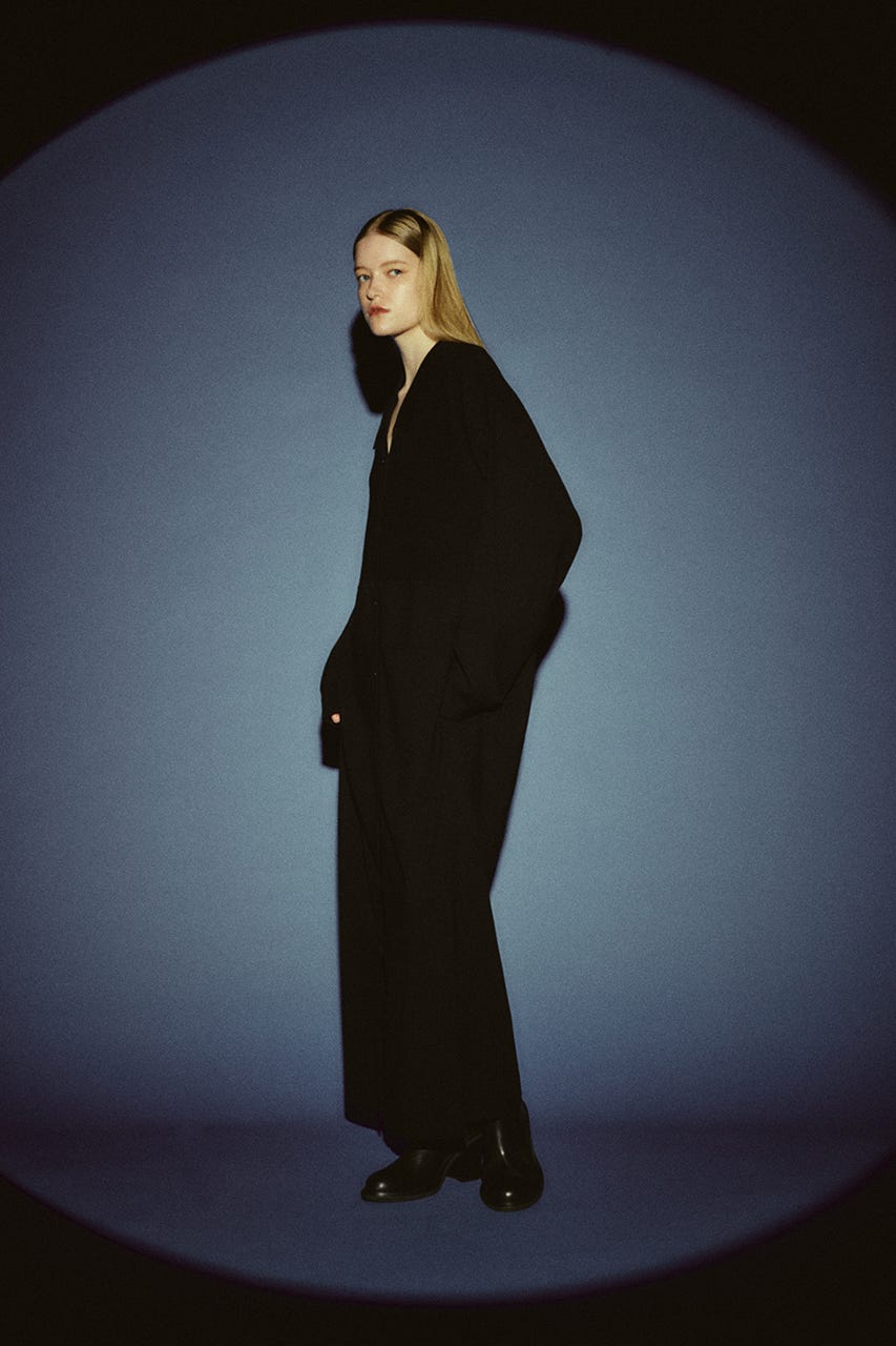 【26FW PRE ORDER】Pin-tuck long CD/OP BLK FREE