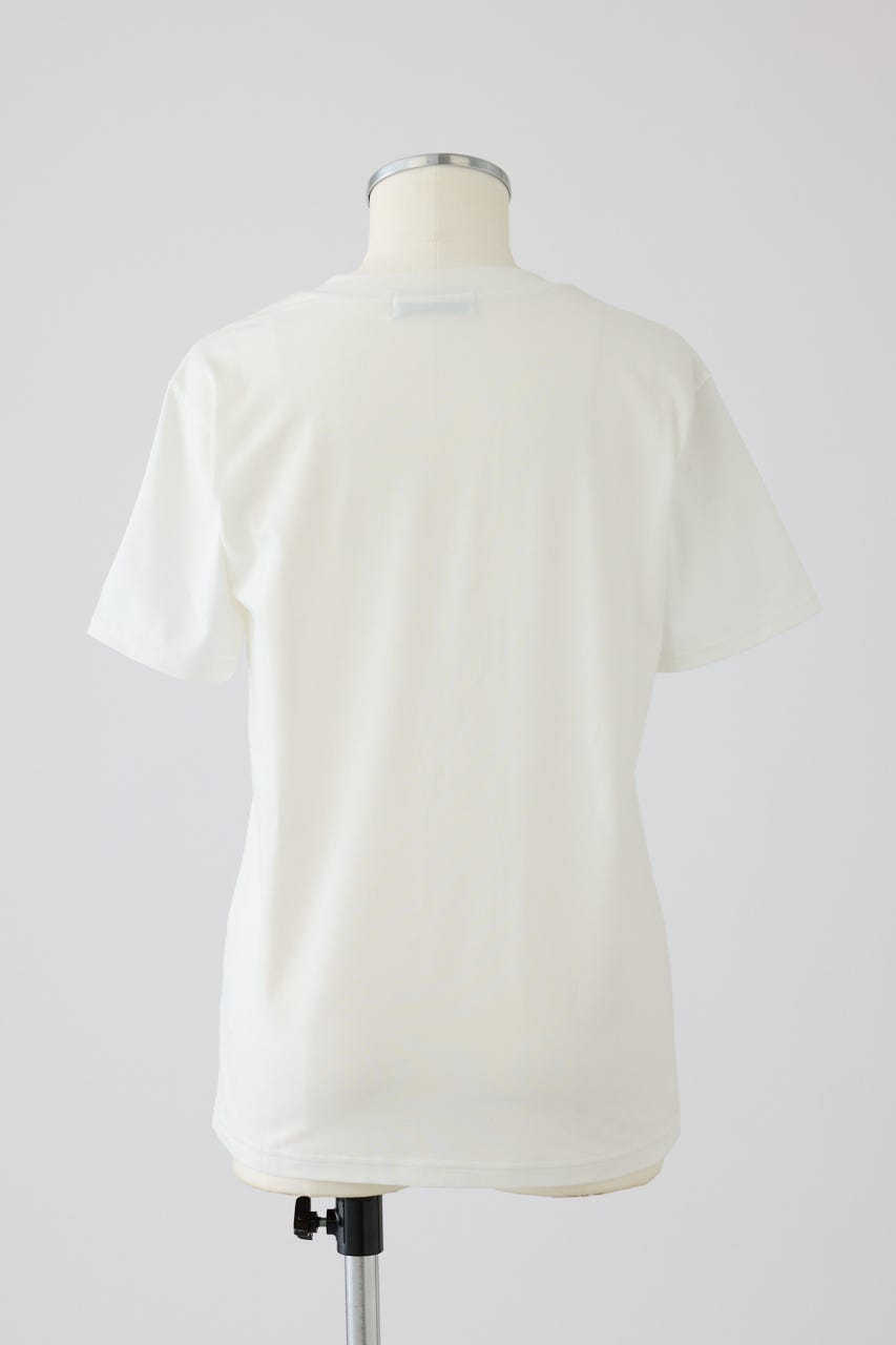 6/17- order start Smooth texture v-neck tee WHT FREE