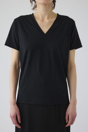 6/17- order start Smooth texture v-neck tee