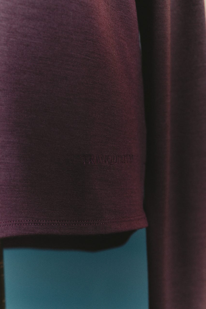 【TRANQUILITY】TQ clear wool turtleneck tops BRD FREE
