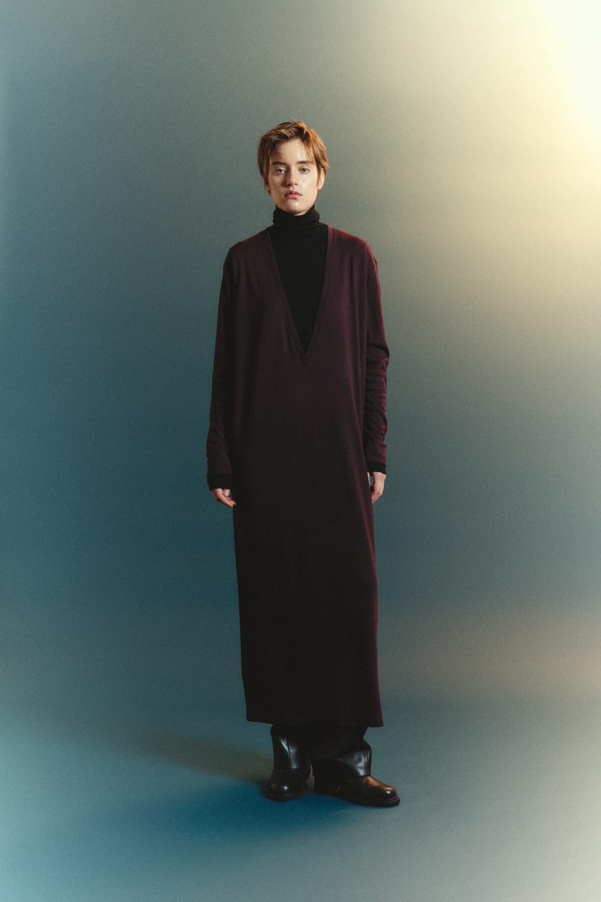 【TRANQUILITY】TQ clear wool elegant dress BRD FREE