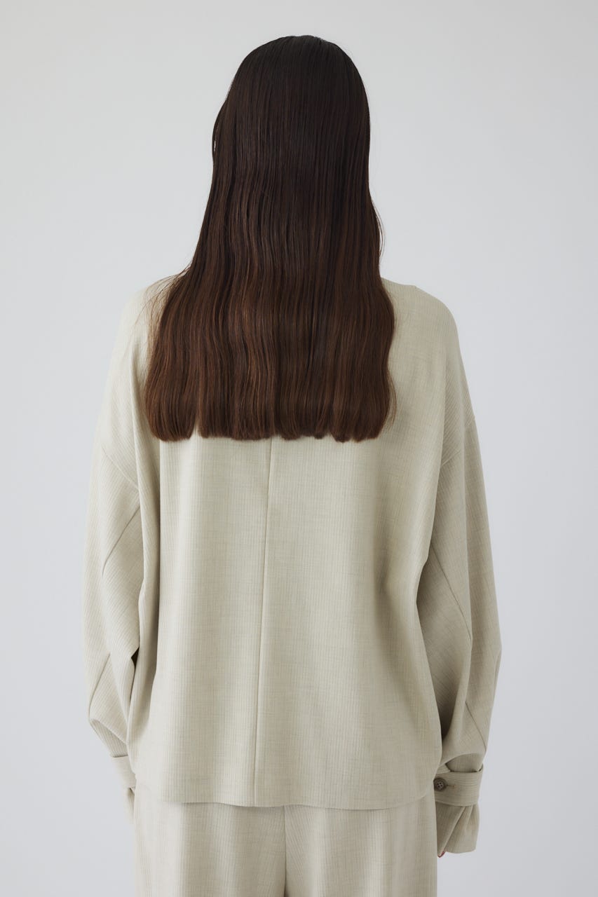 12/17- order start Dobby stripe flap pullover L/BEG FREE