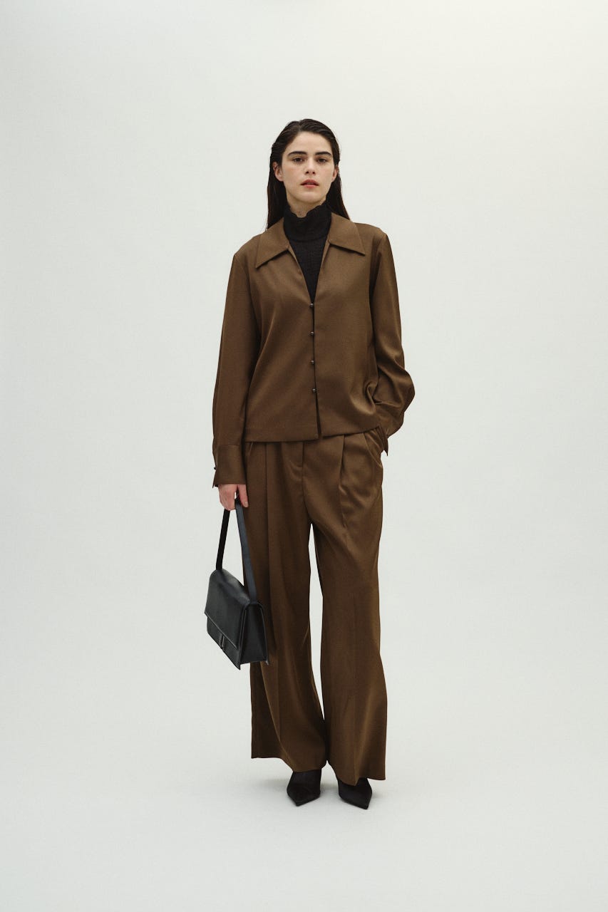 1/14- order start Open collar slim SH JK BRN 36