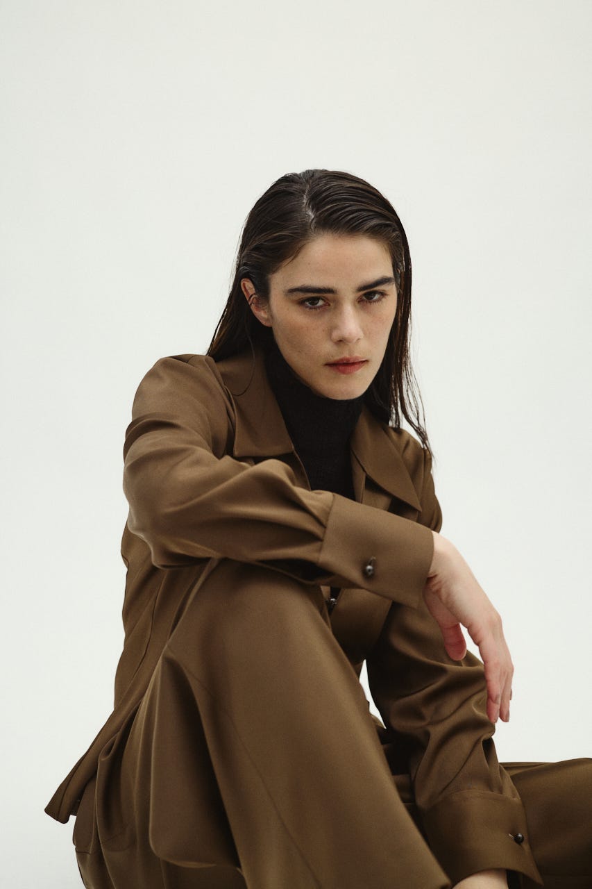 1/14- order start Open collar slim SH JK BRN 36