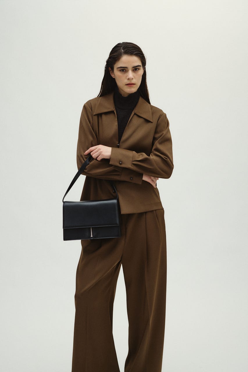 1/14- order start Open collar slim SH JK BRN 36