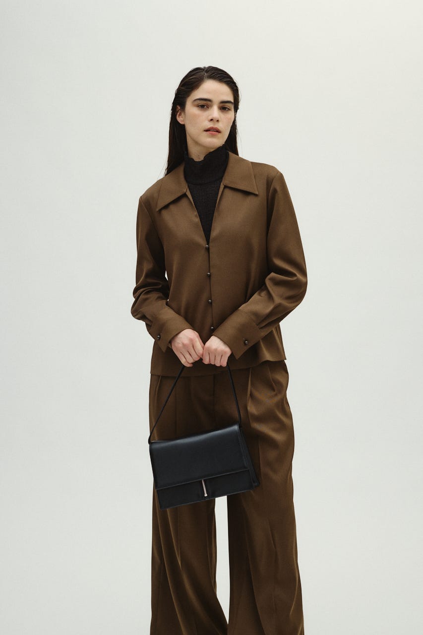 1/14- order start Open collar slim SH JK BRN 36