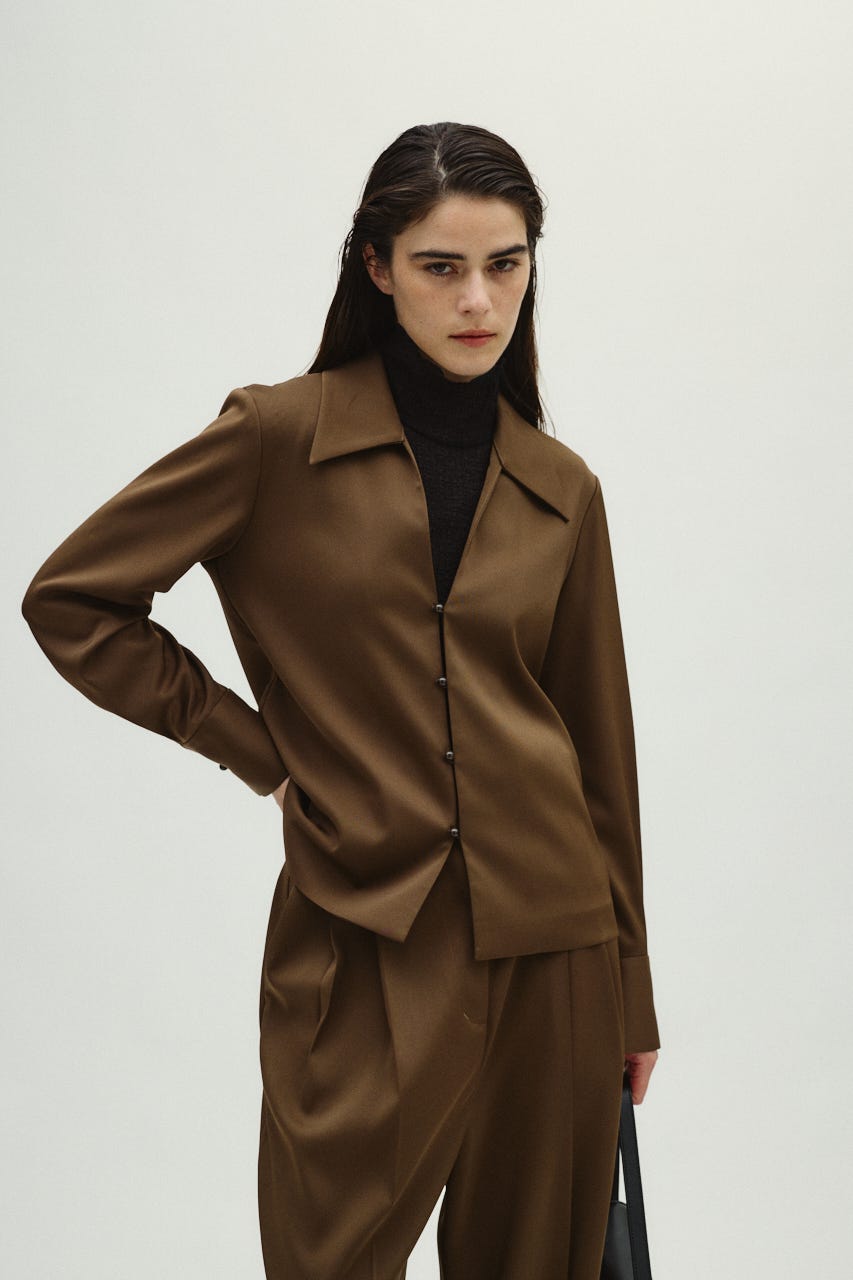 1/14- order start Open collar slim SH JK BRN 36