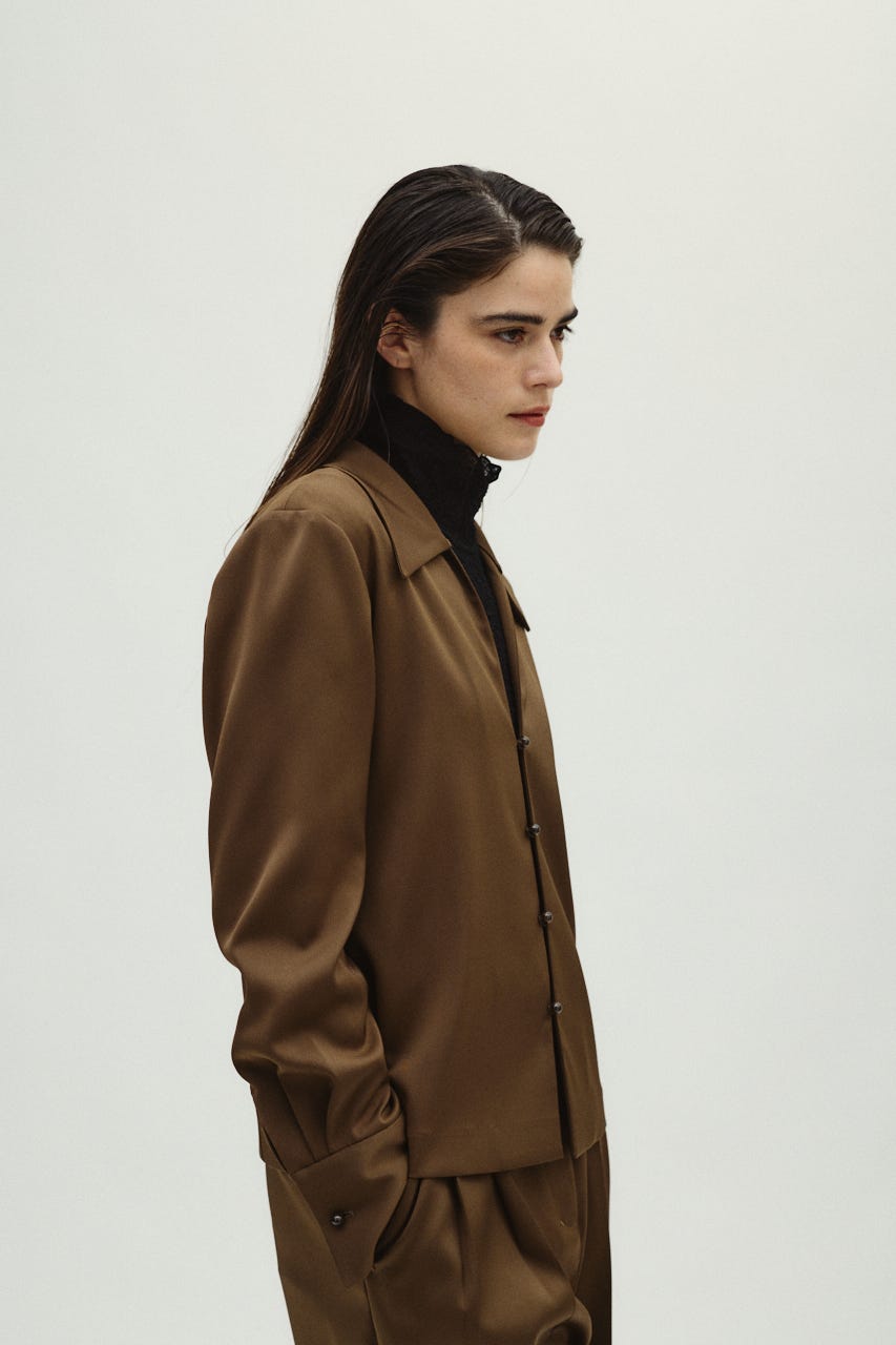 1/14- order start Open collar slim SH JK BRN 36