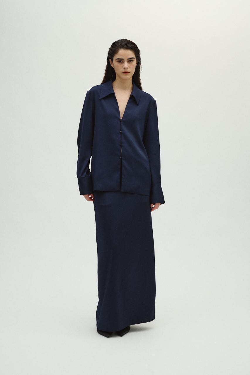 1/14- order start Open collar slim SH JK NVY 36