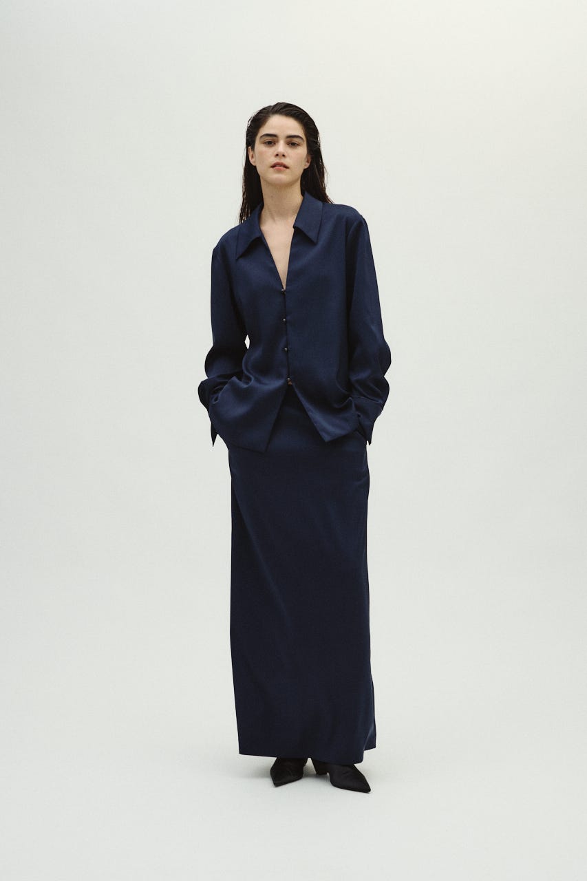 1/14- order start Open collar slim SH JK NVY 36