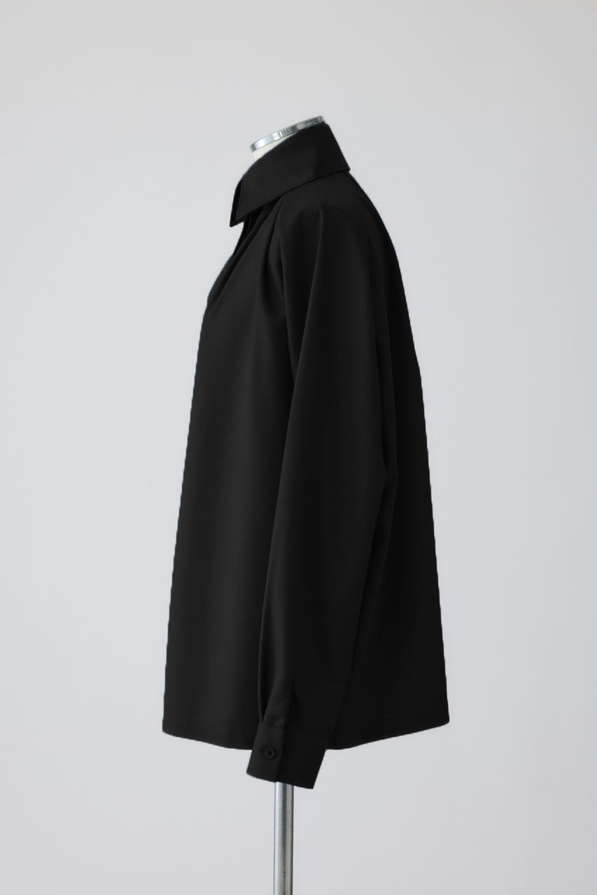12/17- order start High collar classic blouse BLK FREE