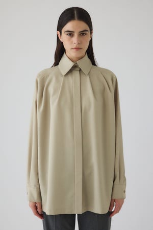 12/17- order start High collar classic blouse