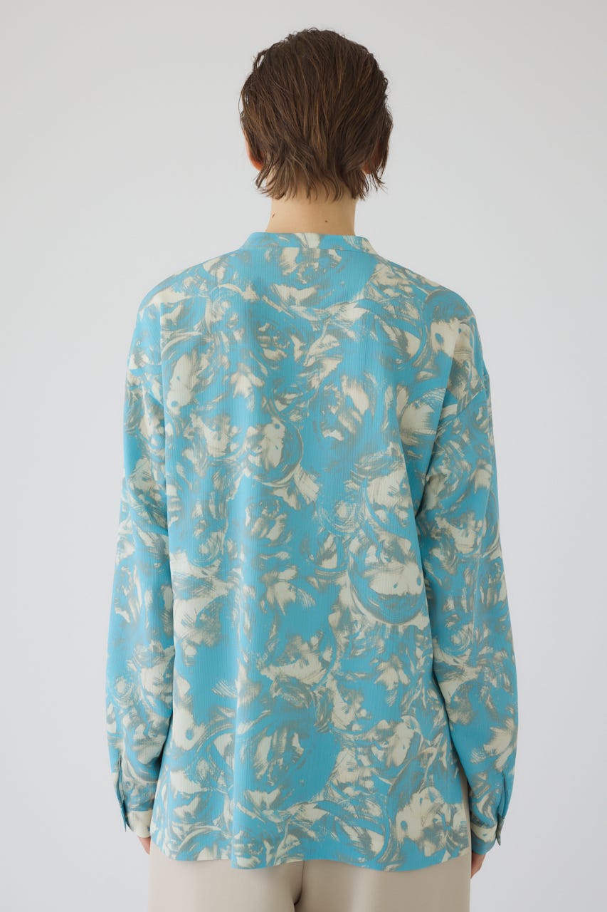 1/1- order start Air turbulence painting blouse L/BLU FREE