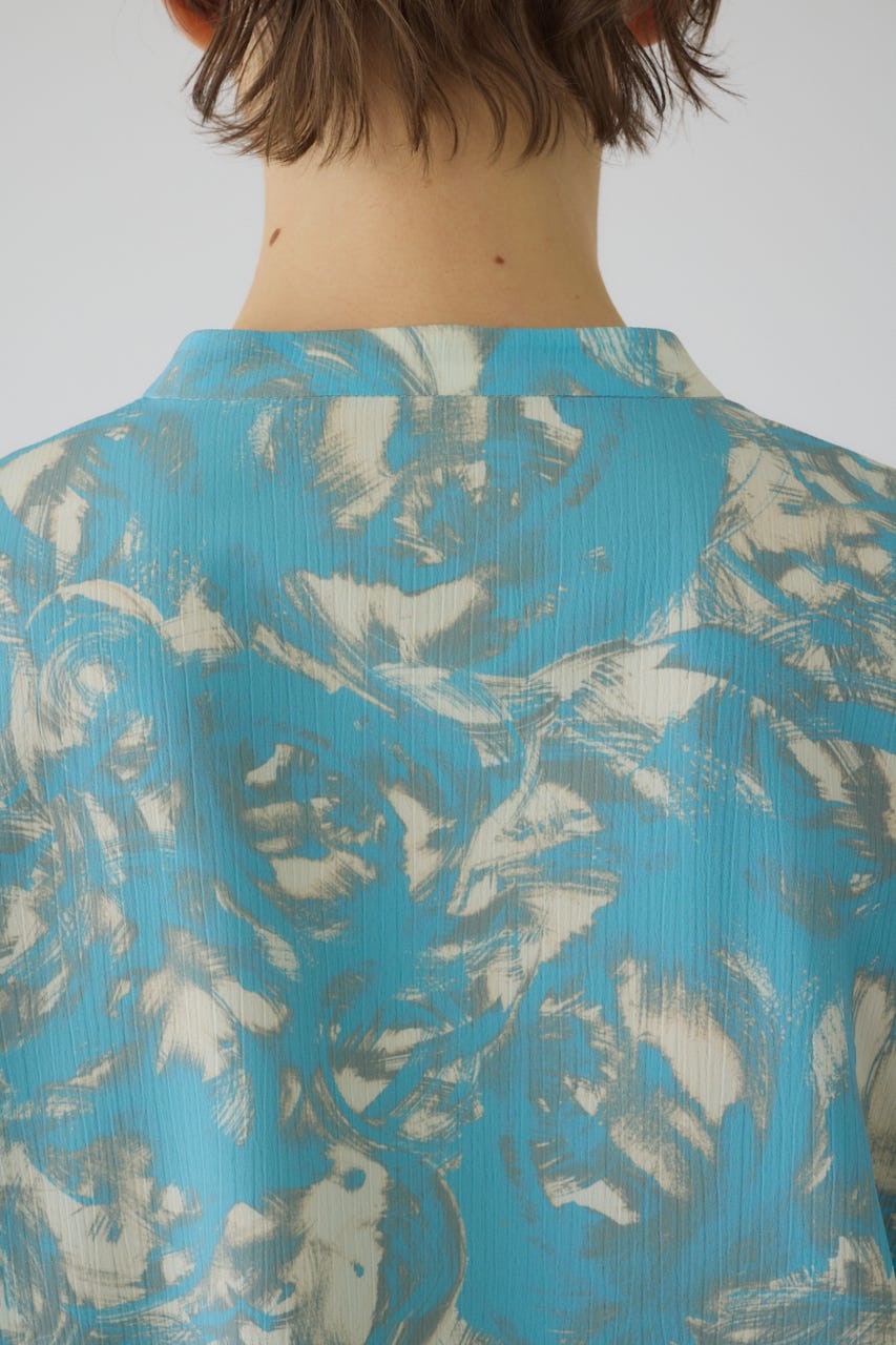 1/1- order start Air turbulence painting blouse L/BLU FREE