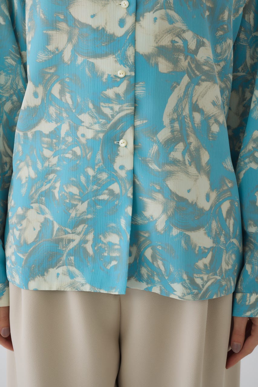 1/1- order start Air turbulence painting blouse L/BLU FREE