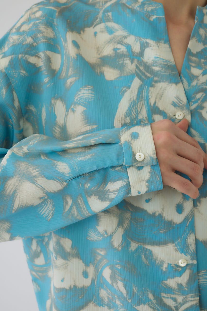 1/1- order start Air turbulence painting blouse L/BLU FREE