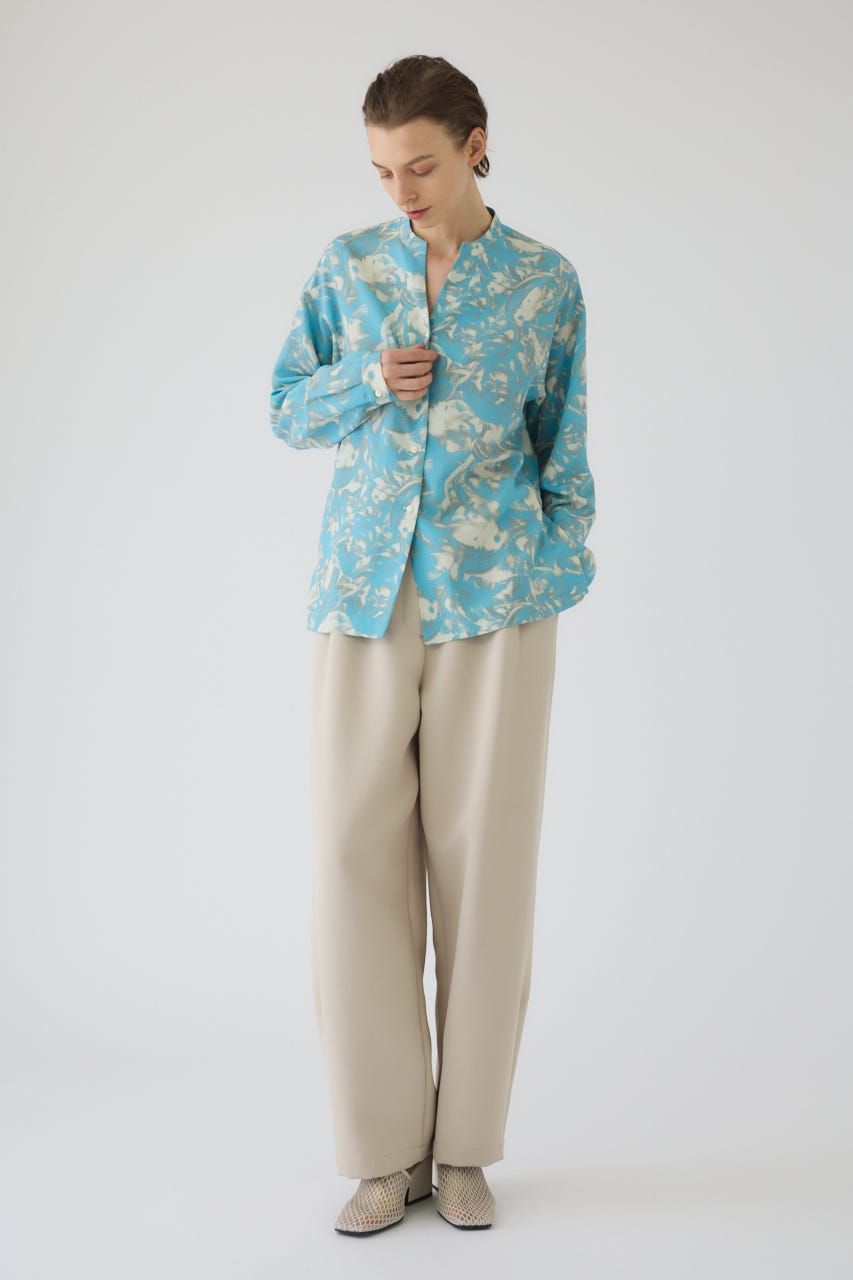 1/1- order start Air turbulence painting blouse L/BLU FREE