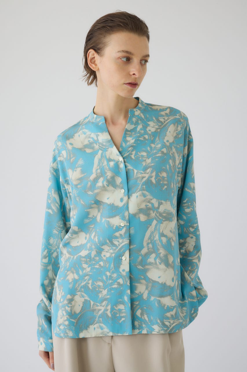 1/1- order start Air turbulence painting blouse L/BLU FREE