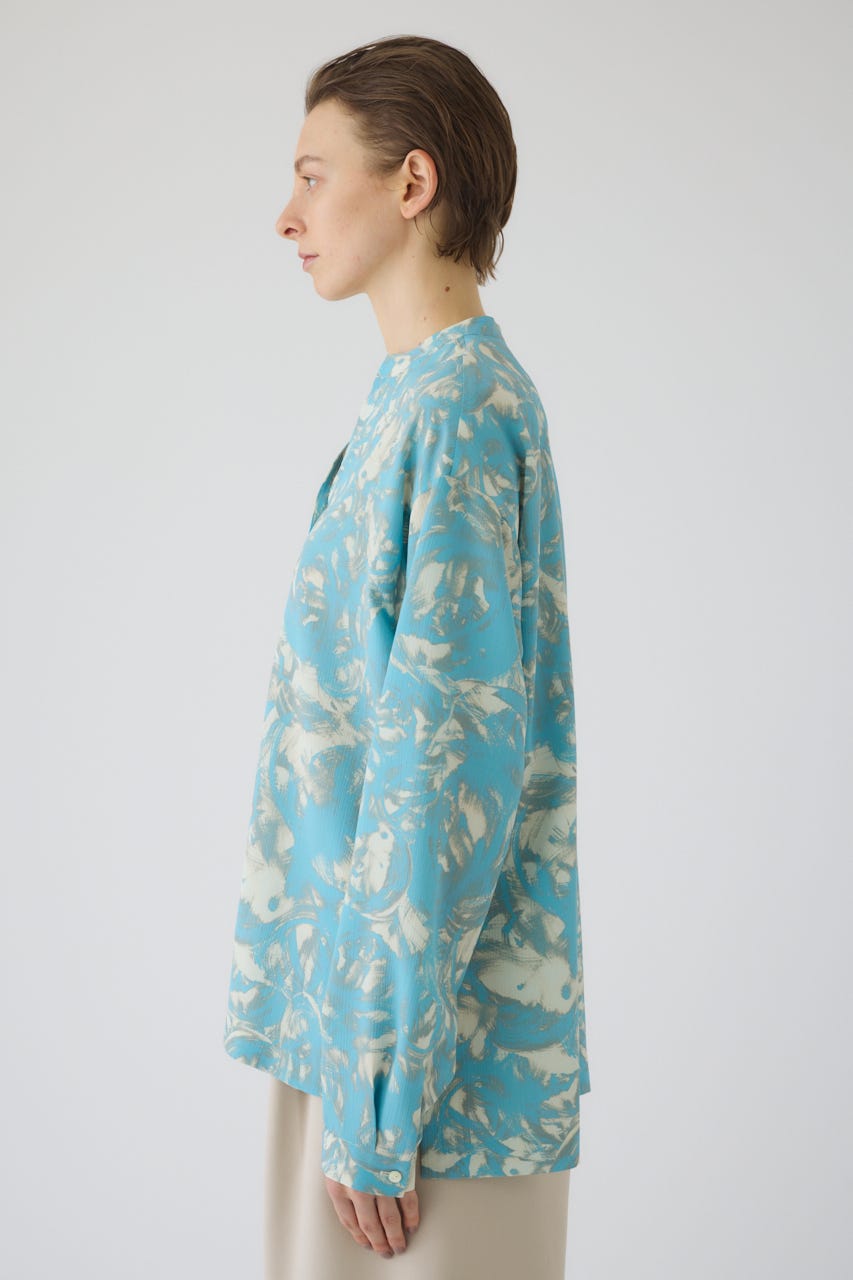 1/1- order start Air turbulence painting blouse L/BLU FREE