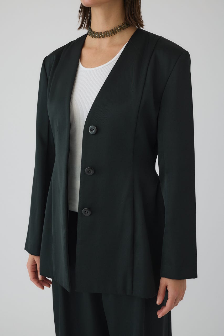 3/4 order start Hidden detail curve jacket BLK 36