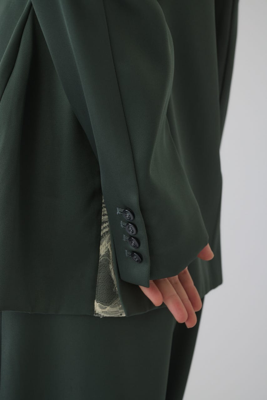 3/4 order start Hidden detail curve jacket GRN 36