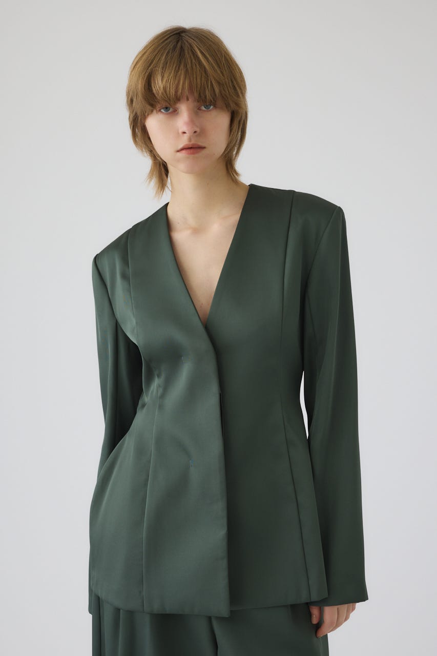 3/4 order start Hidden detail curve jacket GRN 36