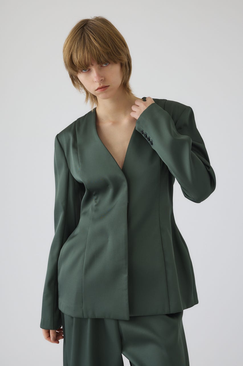 3/4 order start Hidden detail curve jacket GRN 36