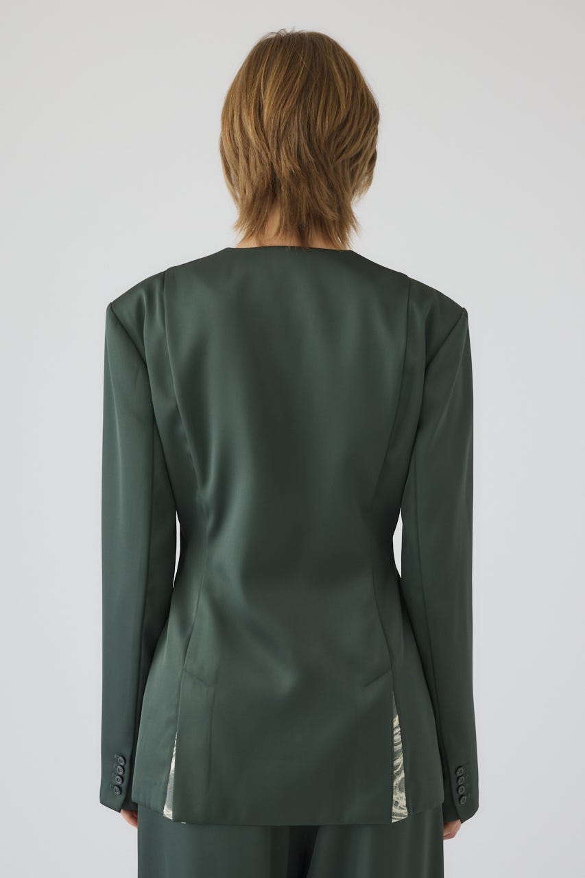 3/4 order start Hidden detail curve jacket GRN 36