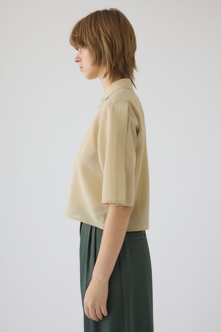 3/4 order start Hidden detail box shirt BEG 36