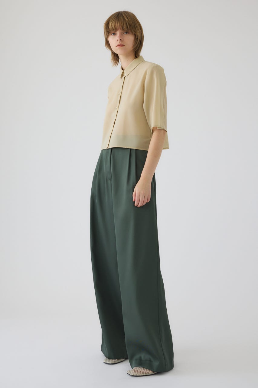 3/4 order start Hidden detail box shirt BEG 36