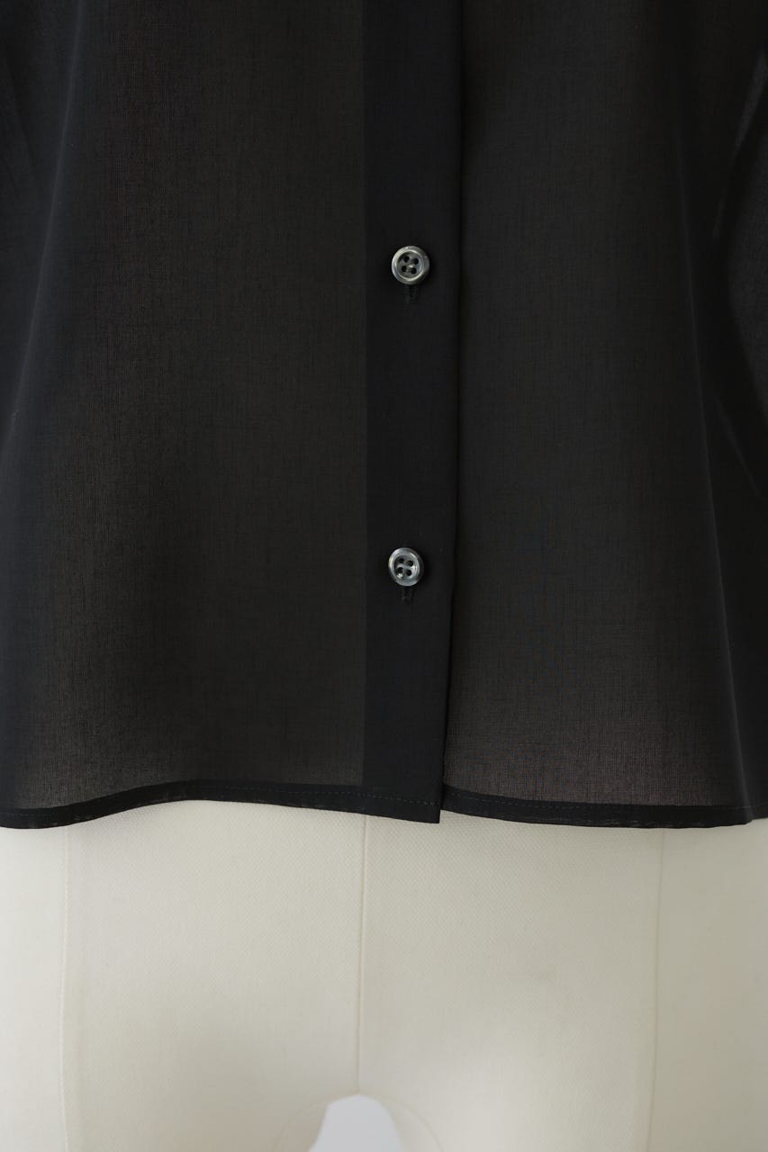 3/4 order start Hidden detail box shirt BLK 36
