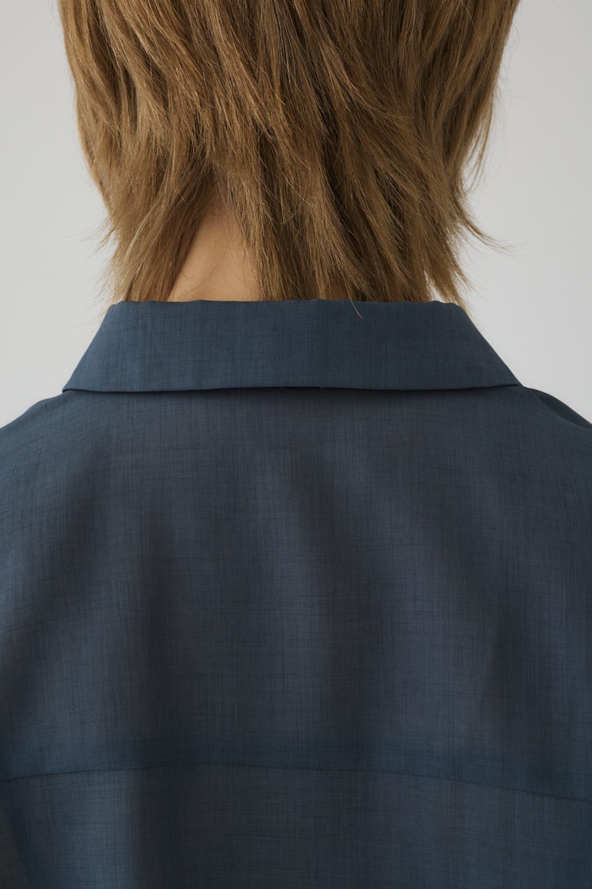 3/4 order start Hidden detail box shirt GRY 38