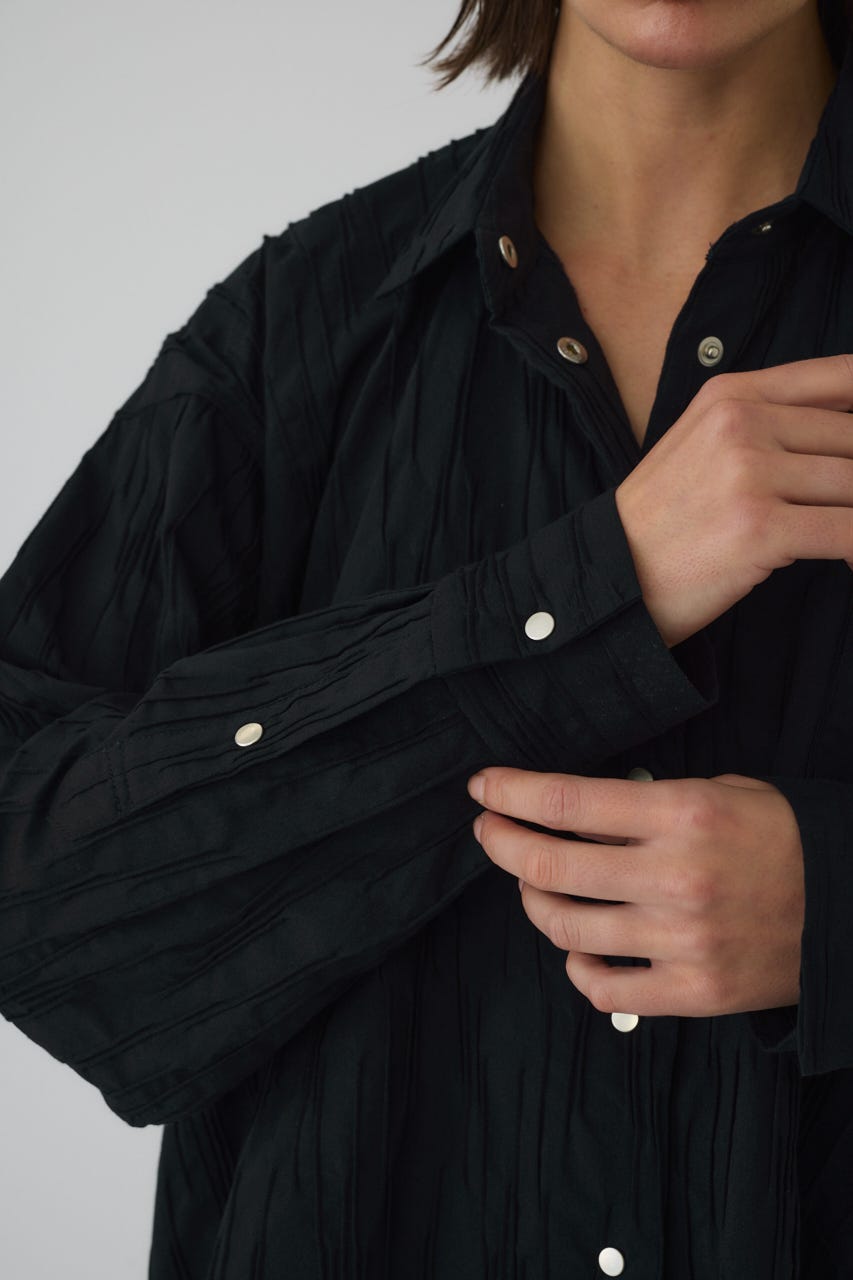 3/4 order start Tuck pleats back volume SH NVY FREE