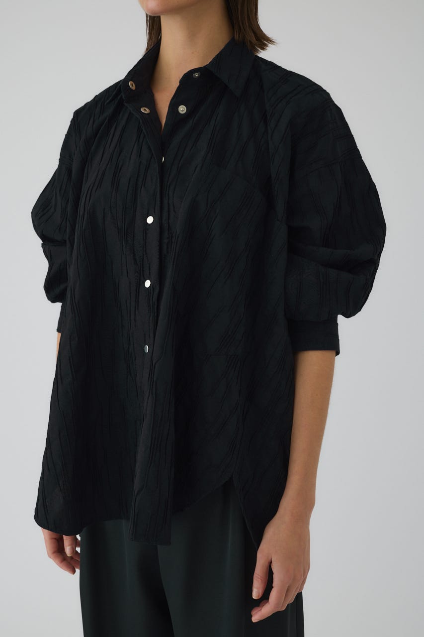 3/4 order start Tuck pleats back volume SH NVY FREE