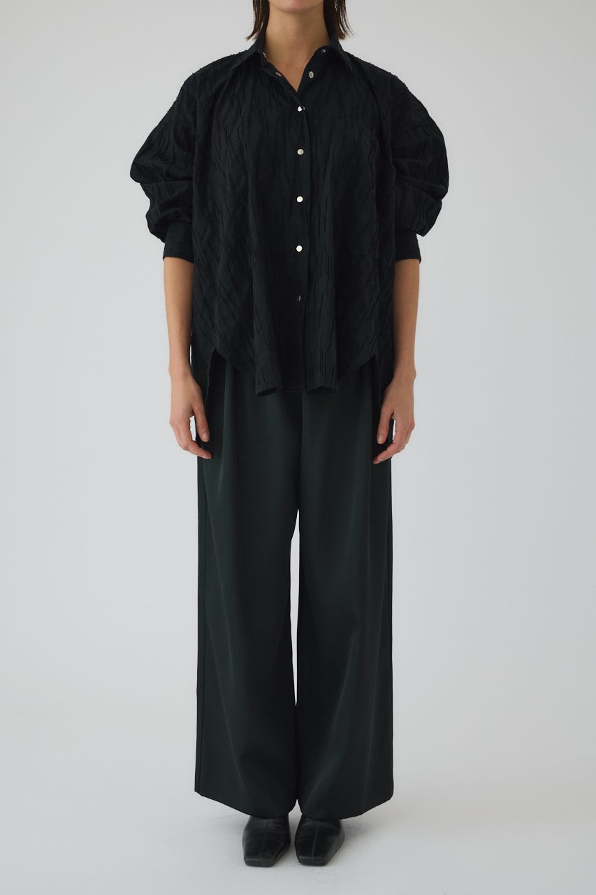 3/4 order start Tuck pleats back volume SH NVY FREE