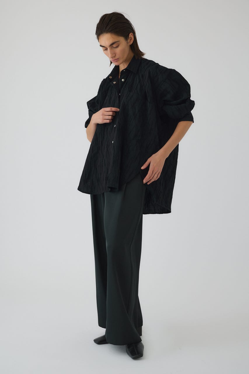 3/4 order start Tuck pleats back volume SH NVY FREE